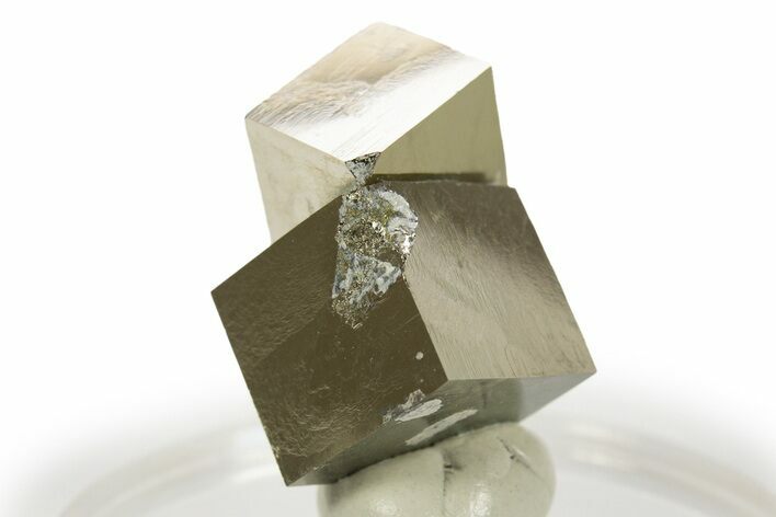 Shiny, Natural Pyrite Cube Cluster - Navajun, Spain #307038